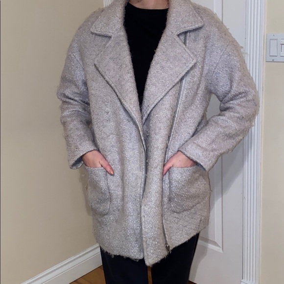 Grey lilac pea coat - Picture 2 of 3